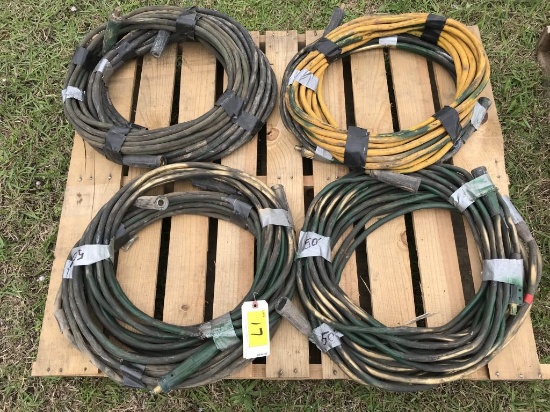 welding leads, approximately 350'