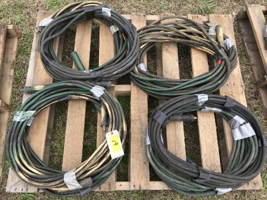 welding leads, approximately 400'