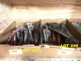 asst size pipe wrenches, 8pc