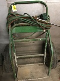 oxygen and acetylene cart with torch and hose