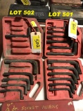 SAE metric allen wrench set in case