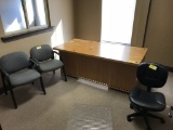 desk, chairs - all in office
