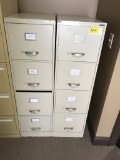4-drawer file cabinets, 2pc
