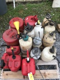 gas cans and sprayers