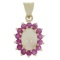 NEW Natural 1.30ct Opal & .28ct Ruby Pendant 14KT Yellow Gold, Gram Weight: 1.4 g, Retail Price: $44
