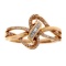 NEW Natural .17ct Diamond Ring 10KT Rose Gold, Ring Size: 07.00, Gram Weight: 2.9 g, Diamond Color E
