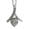 NEW Natural .25ct Diamond Necklace 10KT White Gold, Length: 18'', Gram Weight: 1.2 g, Diamond Color 