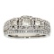 NEW Genuine 1.00ct Diamond 3 Stone Ring 10KT White Gold, Ring Size: 07.00, Gram Weight: 5.8 g, Diamo