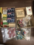 2 boxes assorted shotgun shells - 12ga 00 buckshot brass cartridge, 410 game loads, 12ga sportsloads