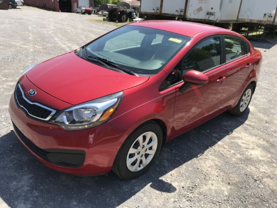 2015 Kia Rio EX 4-door red sedan, 59704mi, ONE OWNER, 1.6 liter 4 cylinder gas engine, automatic tra