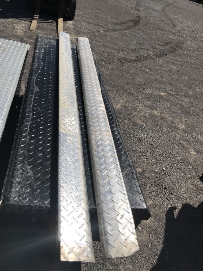 pair of truck bed caps - measures 82.25'' long (fits long wheelbase) and 4.5'' wide