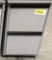 2-drawer letter file cabinet; gray; rolls; measures 16