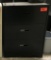 metal 3-drawer lateral file cabinet; black; measures 30