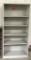 metal shelving unit; gray; Hon; measures 34.5