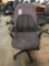 rolling office chair; print fabric