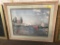 framed art print - Red Boats at Argenteuil by Claude Monet; 40