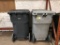 large garbage cans; 7pc