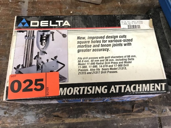 Delta mortising attachment