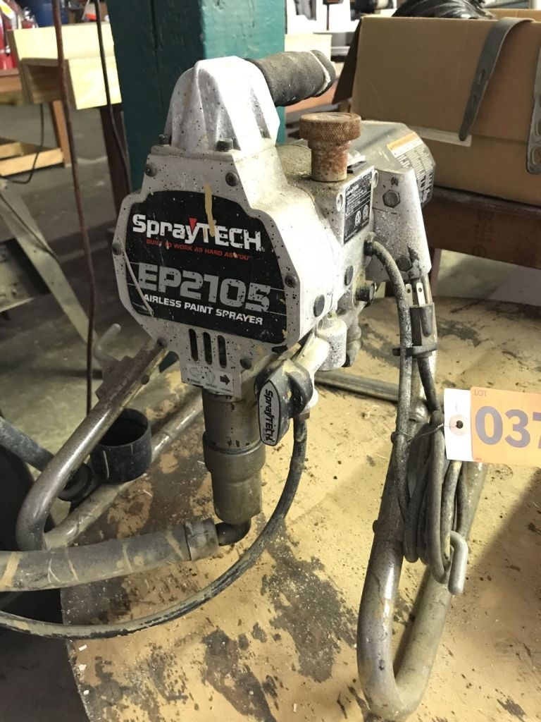 SprayTech EP2105 airless paint sprayer | Heavy Construction Equipment Light  Equipment & Support Tools | Online Auctions | Proxibid