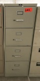 metal 4-drawer legal file cabinet; tan; Filex; measures 18