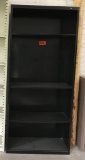 metal shelving unit; black; measures 34.5