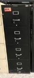 4-drawer letter fire file; black; measures 17