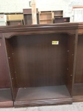 wood bookcase; no shelves