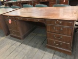 wood desk; is 72