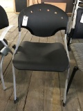reception chair; black had vinyl