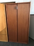 cabinet with 2-drawer lateral file cabinet inside; is 35