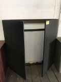 dry erase board in cabinet; is 48