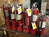 fire extinguishers; 6pc