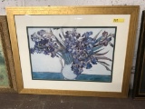 framed art print - Irises by Vincent van Gogh; 42.5