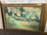framed art print - fishing; 42