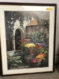 framed art print - El Jardin Brillante by J Chris Morel; 32.5