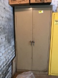 metal storage cabinet and contents