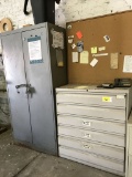 storage cabinets and contents