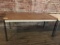 metal table with laminate top, is 65