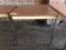 metal table with laminate top, is 30