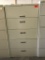 metal 5-drawer lateral file cabinet, beige, measures 30