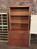 2-drawer lateral file with hutch, is 36