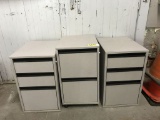 3 file cabinets (2@15.5