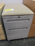 metal cabinet, padded top, is 15