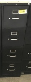 metal 4-drawer letter file cabinet, black, 15