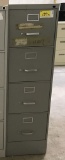 metal 4-drawer letter file cabinet, measures 15