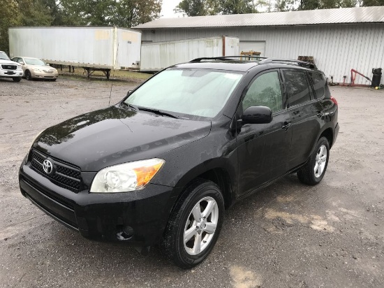 2008 Toyota Rav-4 black 4-door suv; 172527mi; 2.4L 4 cylinder gas engine; automatic transmission; ai