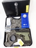 Beretta m# Nano 9mmx19 pistol ; s# NU071604 ; in original box; in Beretta case; 2 mags; Ranger Green