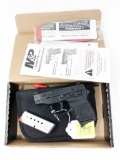S&W m# BG-380 380ca pistol ; s# KEZ0677 ; in original box; soft case; 2 mags