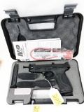 S&W m# M&P9 9mm pistol ; s# HWN1209 ; in original case; 2 mags; grips