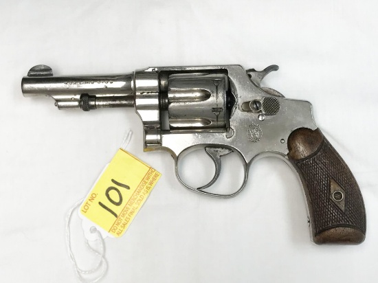 S&W 6-shot, s#156663, 32L revolver, 3" barrel, nickel